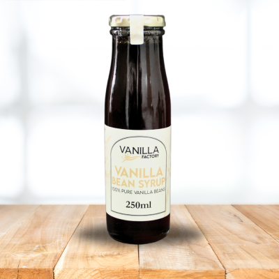 Premium gourmet spices, vanilla products, and natural flavoring ingredients, including Madagascan vanilla beans, cinnamon, sugar, extracts, and syrups for baking and cooking.